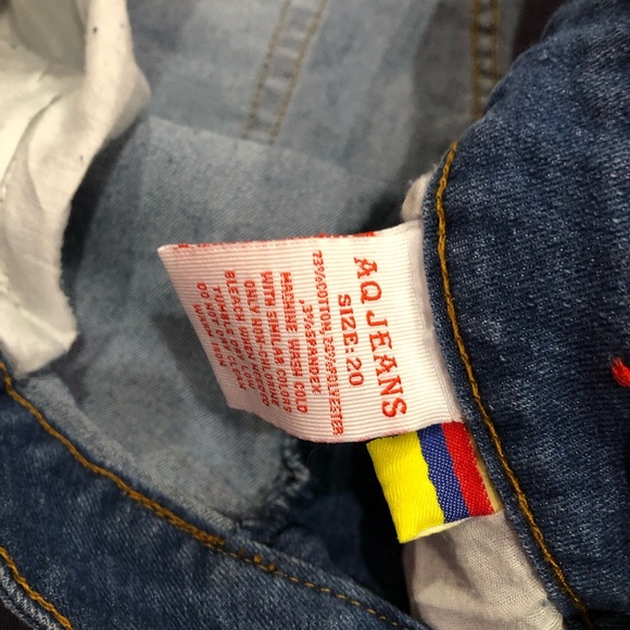 AQ Jeans‎ Denim Fringe Shorts Size 20 - Picture 6 of 8